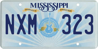 MS license plate NXM323