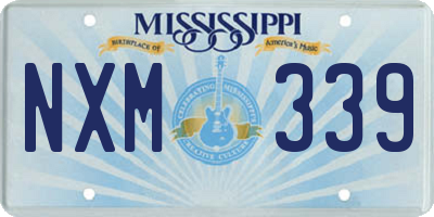 MS license plate NXM339