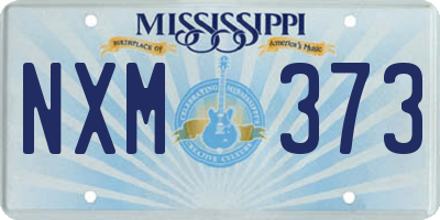 MS license plate NXM373