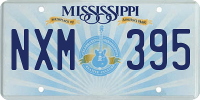 MS license plate NXM395