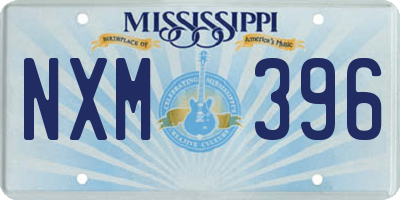 MS license plate NXM396