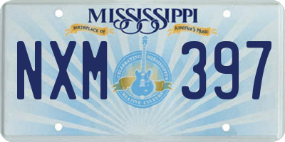MS license plate NXM397