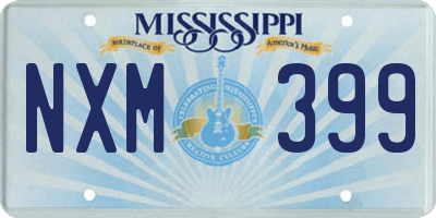 MS license plate NXM399