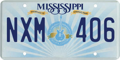 MS license plate NXM406