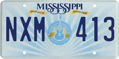 MS license plate NXM413