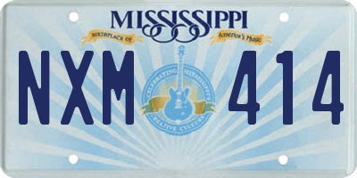 MS license plate NXM414
