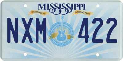 MS license plate NXM422