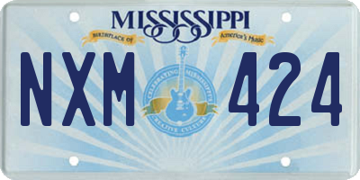 MS license plate NXM424