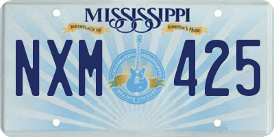 MS license plate NXM425