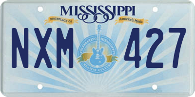 MS license plate NXM427