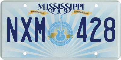 MS license plate NXM428