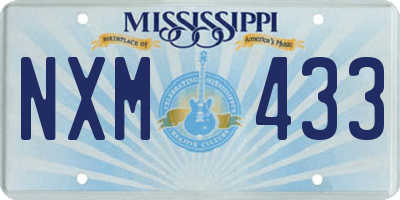 MS license plate NXM433