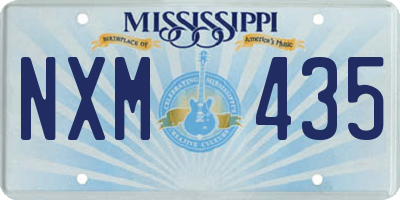 MS license plate NXM435