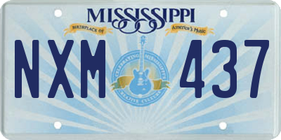 MS license plate NXM437