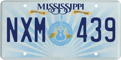 MS license plate NXM439