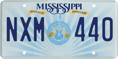 MS license plate NXM440