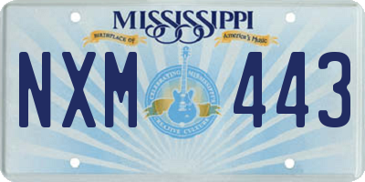 MS license plate NXM443