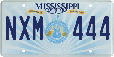 MS license plate NXM444