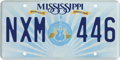 MS license plate NXM446