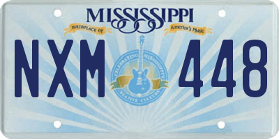 MS license plate NXM448