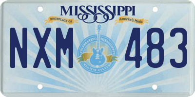 MS license plate NXM483