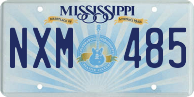 MS license plate NXM485