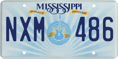 MS license plate NXM486