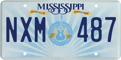 MS license plate NXM487