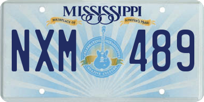 MS license plate NXM489