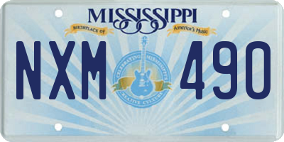 MS license plate NXM490
