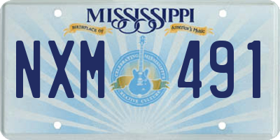 MS license plate NXM491