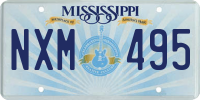 MS license plate NXM495