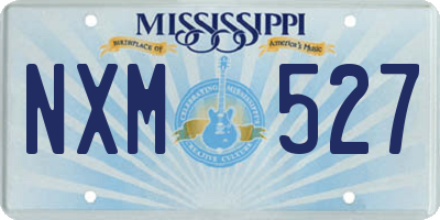 MS license plate NXM527