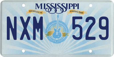 MS license plate NXM529