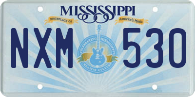 MS license plate NXM530