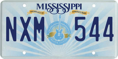 MS license plate NXM544
