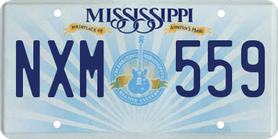 MS license plate NXM559