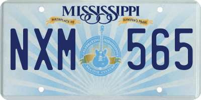 MS license plate NXM565