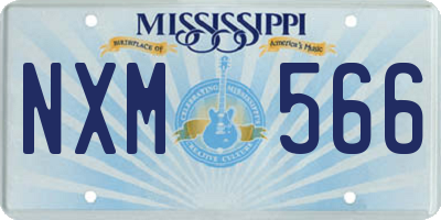 MS license plate NXM566