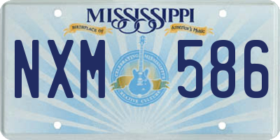 MS license plate NXM586