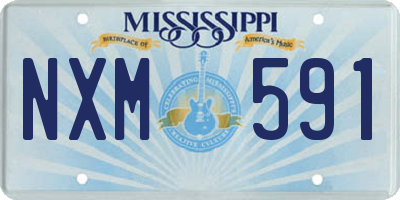 MS license plate NXM591