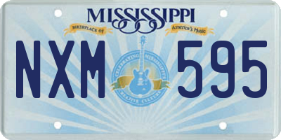 MS license plate NXM595