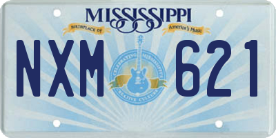 MS license plate NXM621