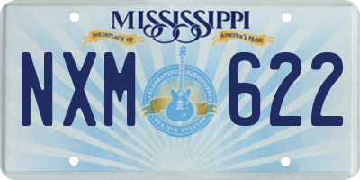 MS license plate NXM622