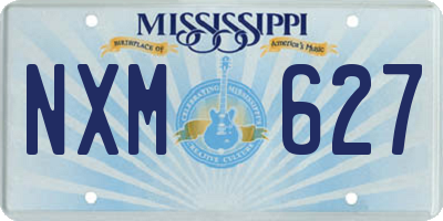 MS license plate NXM627