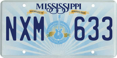 MS license plate NXM633