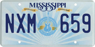 MS license plate NXM659