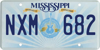 MS license plate NXM682