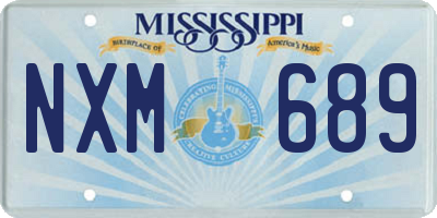 MS license plate NXM689