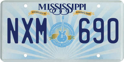 MS license plate NXM690